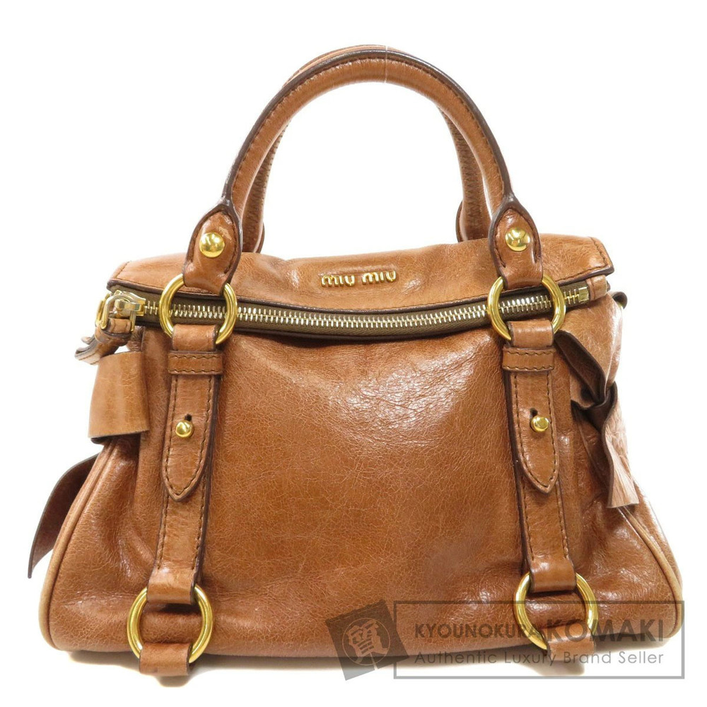 Miu Miu Logo Handbag Calfskin